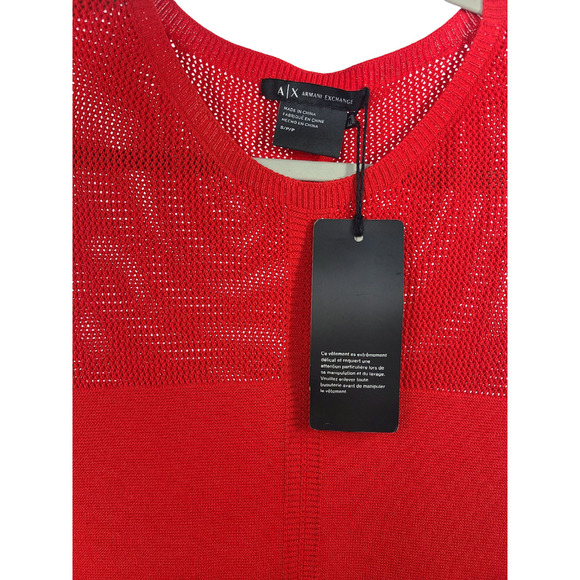Armani Exchange Textured Knit Fit & Flare Mini Dress Size Small NWT - Picture 5 of 9